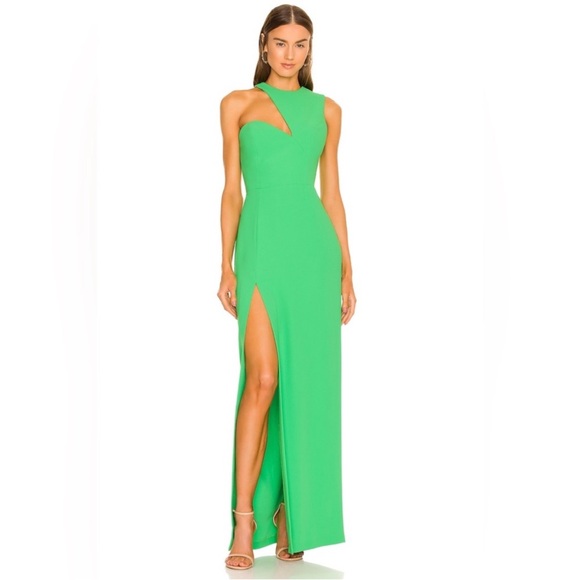 Amanda Uprichard Dresses & Skirts - Amanda Uprichard green Gilda cutout gown
